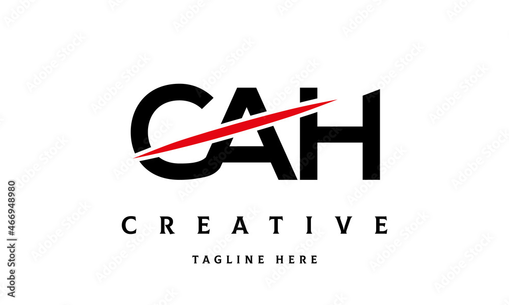 CAH creative cut three latter logo CAH creative cut three latter logo