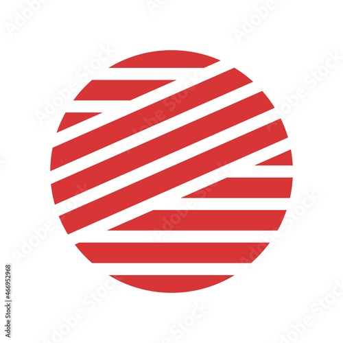 Wool vector icon. Red symbol