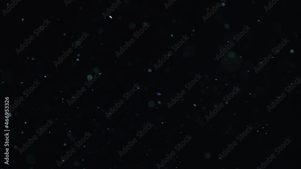 Natural Dust Organic Floating particles in stage light ray (spot) on ...