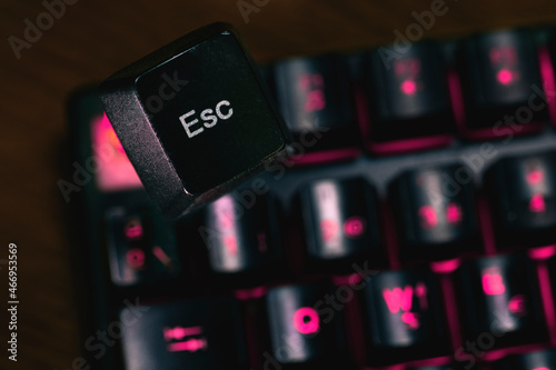 escape button running away from keyboard photo