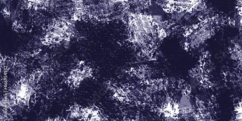 Grunge white and Black texture retro dark background. Concrete plaster wall close-up. Texture of white putty on a black surface. Painted concrete wall. Abstract background. Handmade painting.