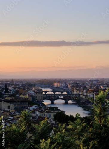 the sunset in Firenze (Florence) from the high © Leandro