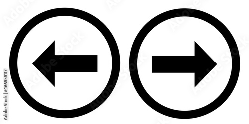 「戻る」と「進む」のアイコン