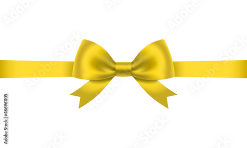 リボン　プレゼント　黄色　高級感　飾り　贈り物　素材