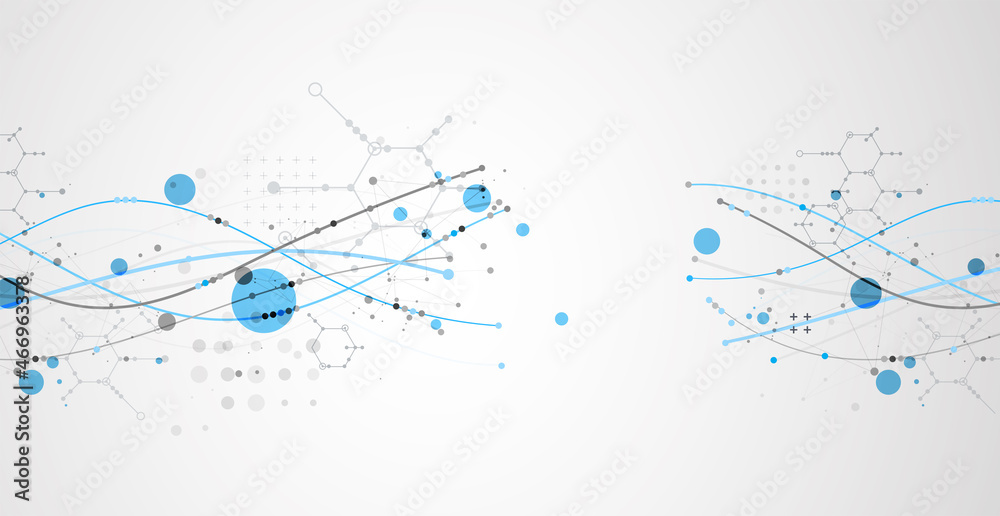 Science template. Background with lines of different colors with abstract elements. Vector illustration Science template. Background with lines of different colors with abstract elements. Vector illustration