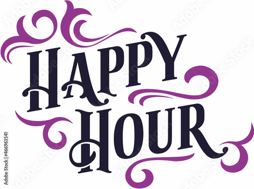 Happy Hour Custom Bar Text Banner