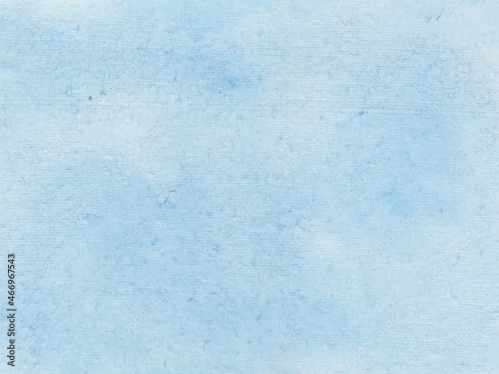 Abstract grunge tint light blue watercolor background. Hand painted watercolor sky, blue and clouds, abstract watercolor background, vector illustration
