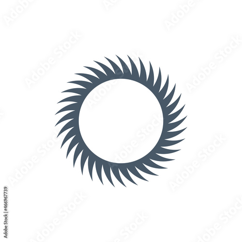 Abstract circular sun tatto...