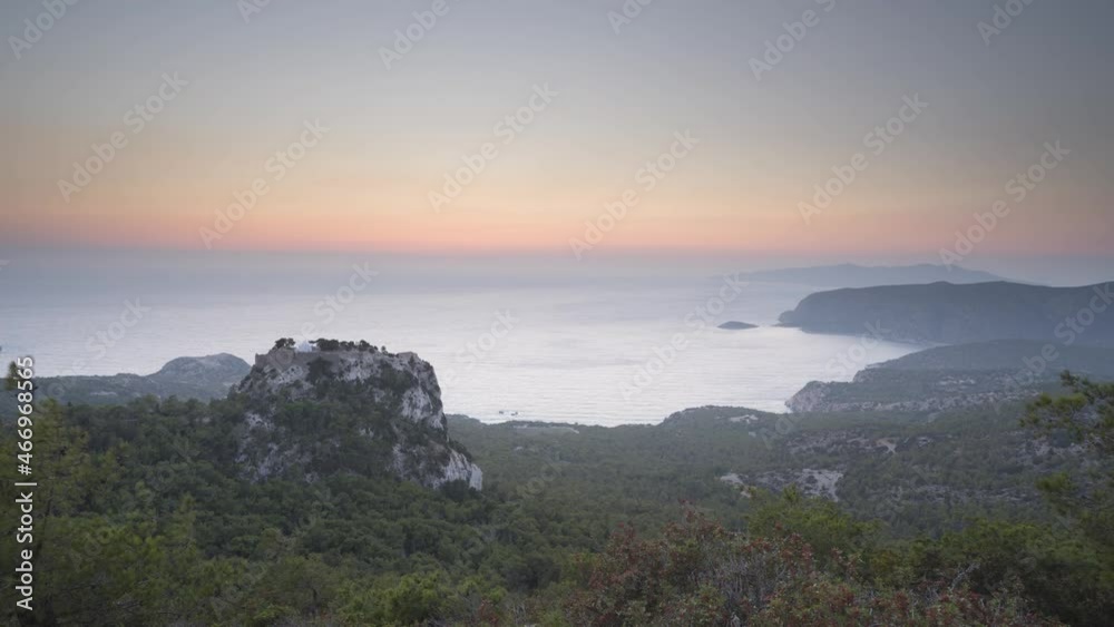 Monolithos Castle on the island of Rhodes, Greece Monolithos Castle on the island of Rhodes, Greece