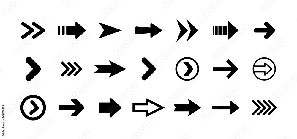 Arrow icons. Set of arrows. Vector collection. Arrow icons. Set of arrows. Vector collection.