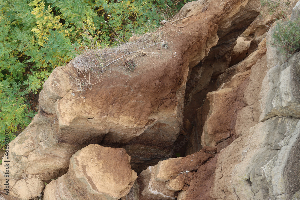 Civita Bagnoregio Lazio Italy friable rock erosion erosion Civita Bagnoregio Lazio Italy friable rock erosion erosion
