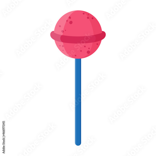 Vector cartoon sugar free xylitol lollipop.