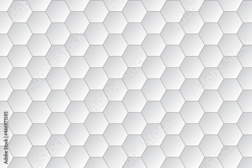 Fototapeta Naklejka Na Ścianę i Meble -  hexagonal pattern background, white hexagonal abstract background illustration. 3d high-resolution Abstract white illustration wallpaper with hexagon grid.