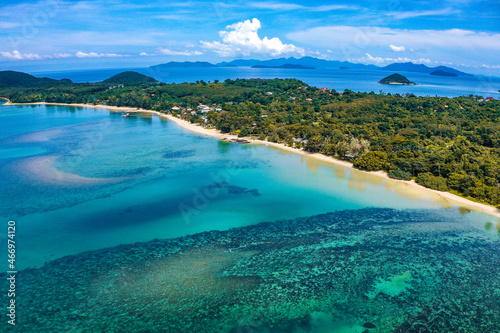 Koh Mak tropical island and its paradise beach near koh Chang, Trat, Thailand © pierrick