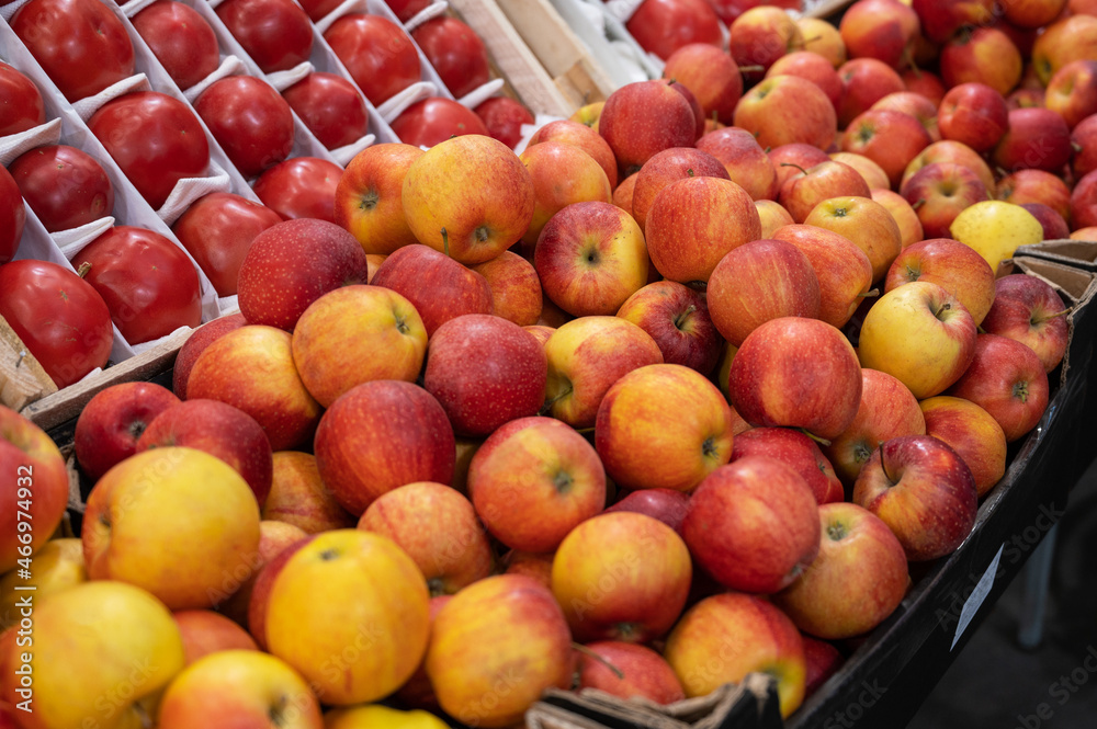 Assortment of fresh fruits at market Assortment of fresh fruits at market