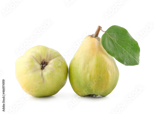 Quince isolated on white background