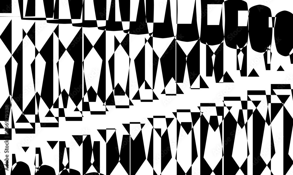 distorted patterns with wavy lines create an uneven surface and an ...