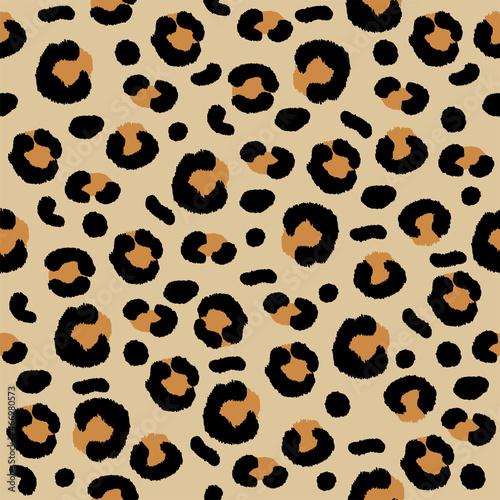 Abstract animal skin leopard seamless pattern. Jaguar, leopard, cheetah, seamless pattern