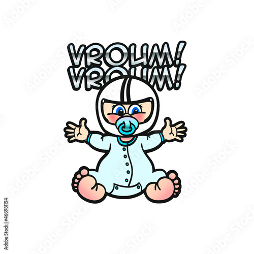 Bébé motard garçon