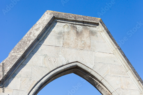 Old cemetery gate in a Christian cemetery photo