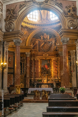 Interior View of Cappella della Sacra Sindone, Piedmont, Turin, Italy