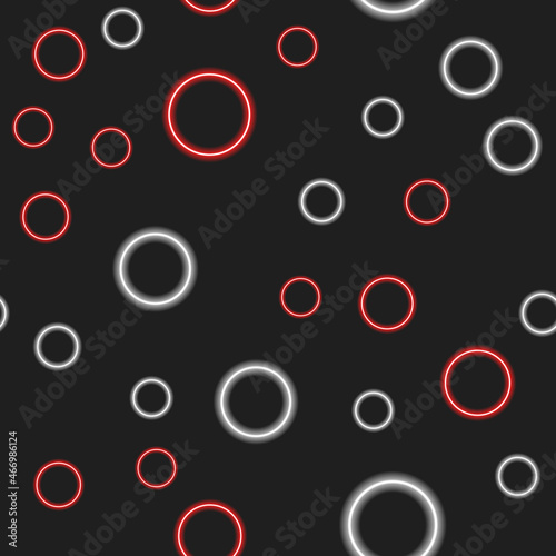 Abstract neon background. Texture of geometric shapes circle.