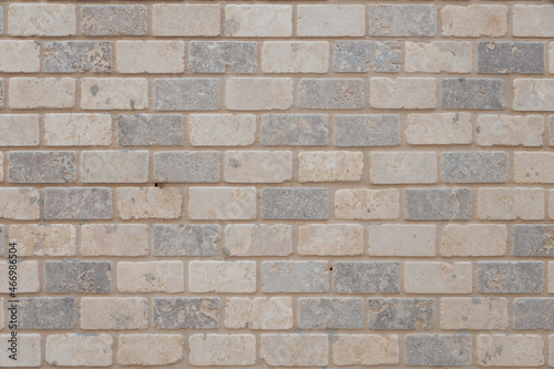 Stone brick wall stock photo