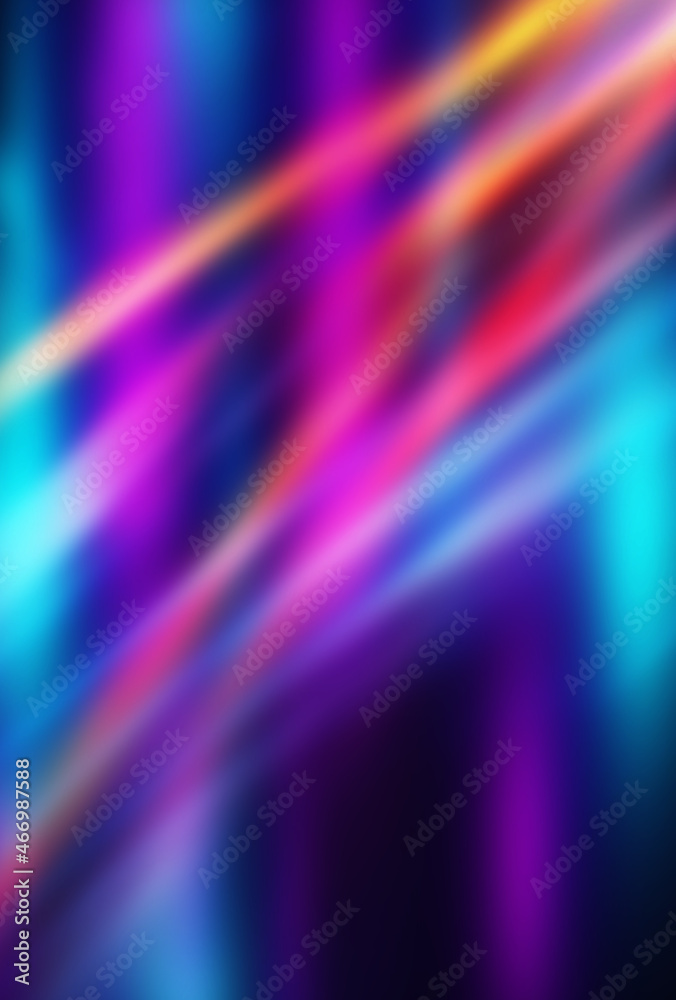 Bright abstract blurred background with bokeh. Blurred lights, neon glowing lines on a dark background. Bright abstract blurred background with bokeh. Blurred lights, neon glowing lines on a dark background.