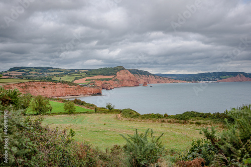 South West coastal path Salterton to Ladram Bay, Devon photo