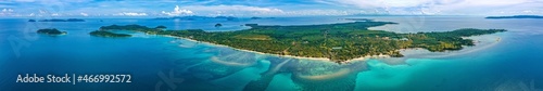 Koh Mak tropical island and its paradise beach near koh Chang, Trat, Thailand