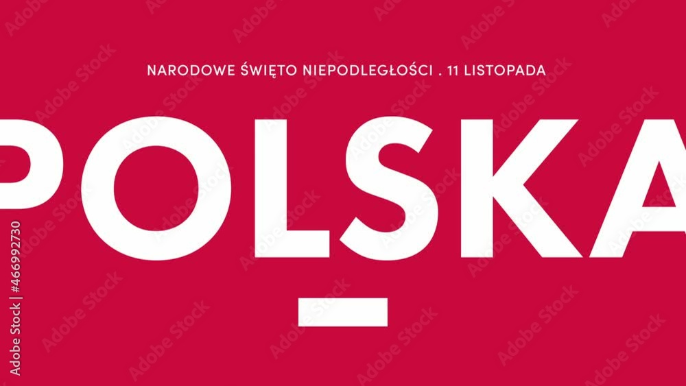 Independence day of Poland. (Polish: Narodowe Święto Niepodległości, Polska. Translation: National Independence Day, Poland, November 11) 4K Independence day of Poland. (Polish: Narodowe Święto Niepodległości, Polska. Translation: National Independence Day, Poland, November 11) 4K