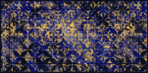 indigo , blended with washed coat surface tile jacquard texture digital printing pattern design .Vector fabric seamless Abstract natural textured rug, carpet, duvet cover, runner rug