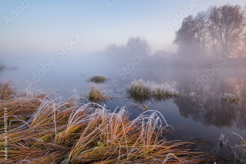 fog on the river