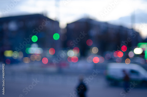 night traffic in the city blurred view © Yurii Andreichyn