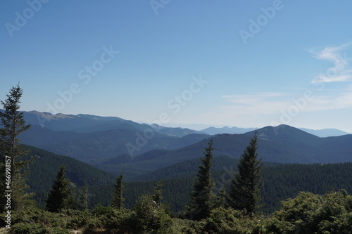 view of the magnificent mountains and sky