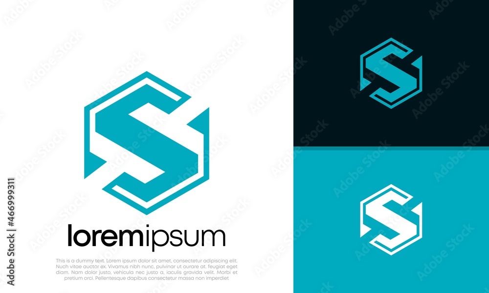 Initials S logo design. Initial Letter Logo. Hexagon logo design.
Initials S logo design. Initial Letter Logo. Hexagon logo design.