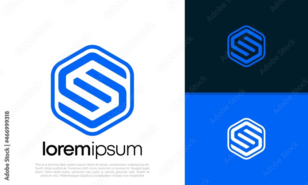 Initials S logo design. Initial Letter Logo. Hexagon logo design.
Initials S logo design. Initial Letter Logo. Hexagon logo design.