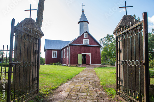 St. Anne's Church in Duokiskis, Lithuania photo