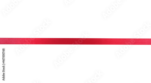 Red satin ribbon horizontal isolated on white. Free Download Red satin ribbon horizontal isolated on white. - GFXLoad