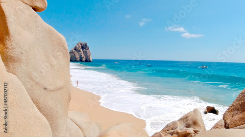 Canvastavla hermosa playa de los enamorados en los cabos México