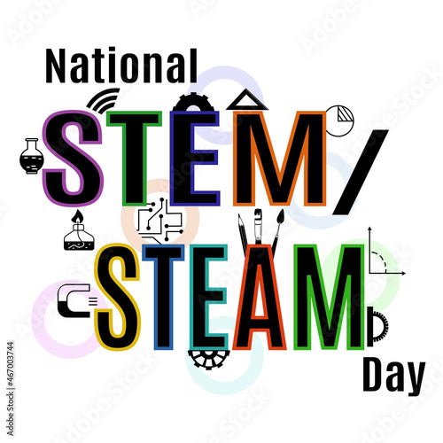 National STEM STEAM Day, Idea for poster, banner, flyer or postcard
