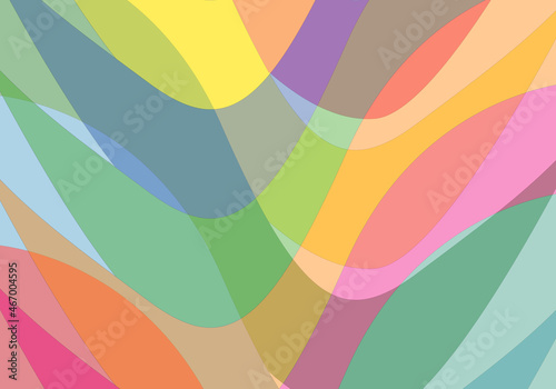 Fondo ondulado de colores en rojo, amarillo, verde, naranja, morado y fucsia 