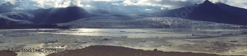 Beautiful panoramas of Iceland glaciers