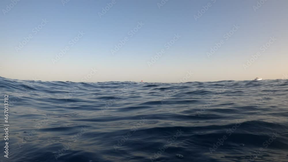 Underwater camera plunges over down into the water and into the depths of Egypt, the Red Sea. 4k video Underwater camera plunges over down into the water and into the depths of Egypt, the Red Sea. 4k video