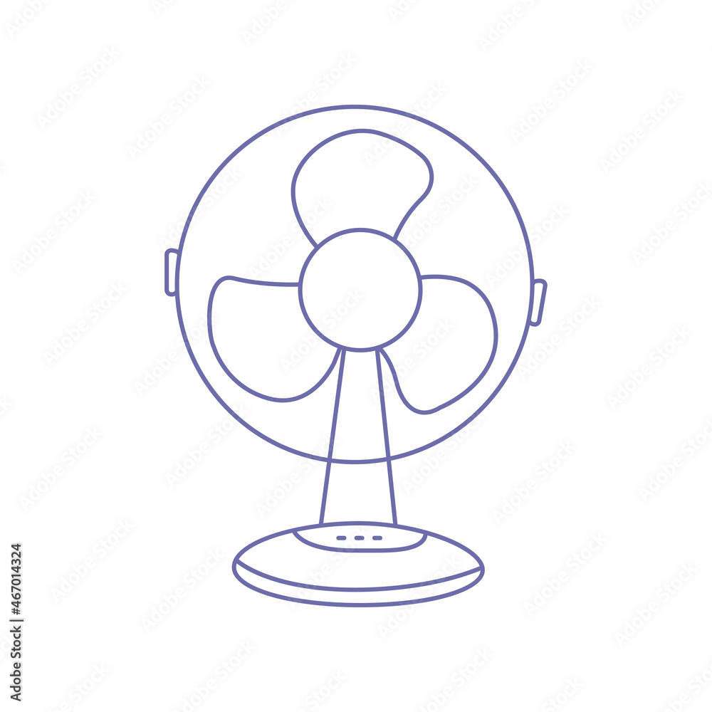 Modern electric fan icon vector Modern electric fan icon vector