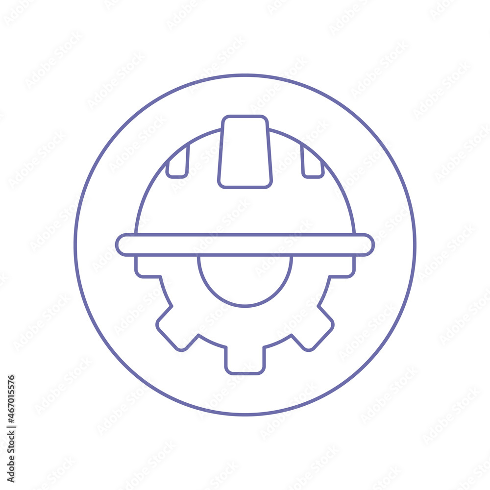 Industrial technician engineering icon