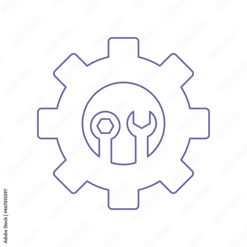 Industrial engineering tools icon vector Industrial engineering tools icon vector