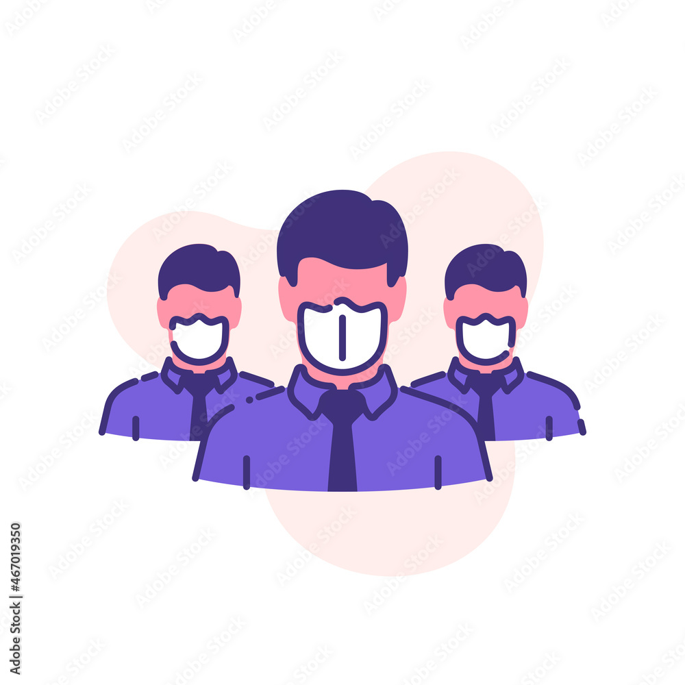 head man in medical mask single flat line icon isolated on white. Perfect outline symbol Coronavirus Covid 19 disease prevention pandemic banner. Quality flat design element quarantine head man in medical mask single flat line icon isolated on white. Perfect outline symbol Coronavirus Covid 19 disease prevention pandemic banner. Quality flat design element quarantine