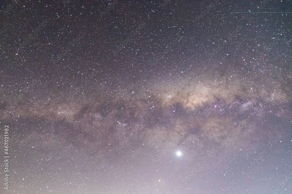 Fototapeta premium astrophotography, nebula and starry night