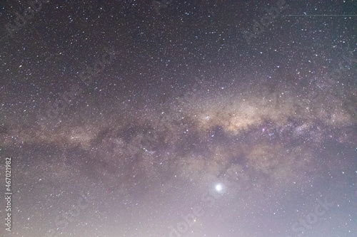 astrophotography, nebula and starry night